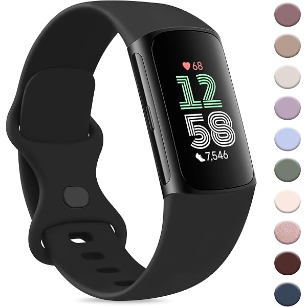 Amazon.com: Gheper Soft Watchband Compatible with Fitbit Charge 6